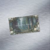 Majestic Redwood Forest Floral Lijst Magnetisch Visitekaartje (Voorbeeld)