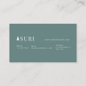 Majestic Redwood Forest Floral Lijst Visitekaartje (Achterkant)