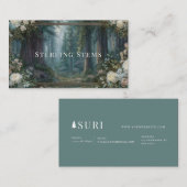 Majestic Redwood Forest Floral Lijst Visitekaartje (Voorkant / Achterkant)