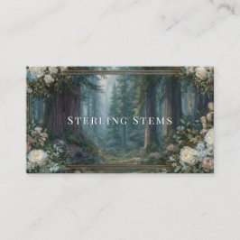 Majestic Redwood Forest Floral Lijst Visitekaartje