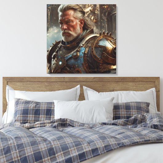 Majestic Regal King Stretched Canvas (Insitu (Slaapkamer))