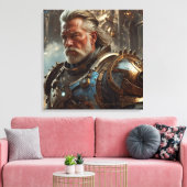 Majestic Regal King Stretched Canvas Afdruk (Insitu (Woonkamer))