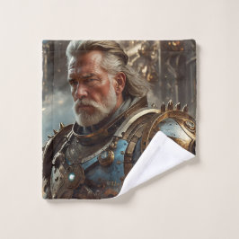 Majestic Regal Steampunk King Flanel Wash Cloth Washandje