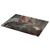 Majestic Regal Steampunk King Glass Chopping Board Snijplank (Hoek)
