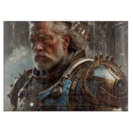 Majestic Regal Steampunk King Glass Chopping Board Snijplank