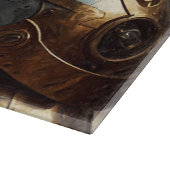 Majestic Regal Steampunk King Glass Chopping Board Snijplank (Hoek)