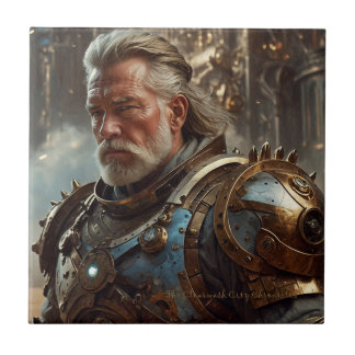 Majestic Regal Steampunk King Keramische Tegel Tegeltje