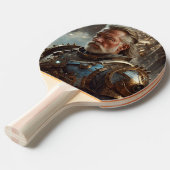 Majestic Regal Steampunk King Ping Pong Paddle Tafeltennisbatje (Voorkant Gekanteld)