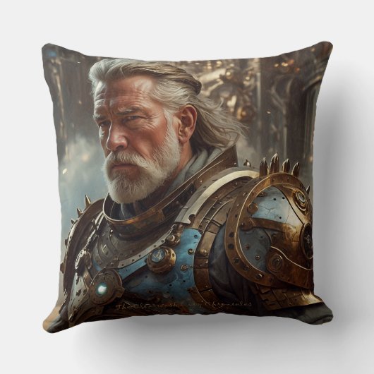 Majestic Regal Steampunk King Square Sierkussen (Achterkant)