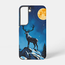 Majestic Reindeer by Moonlight Phone Case -Samsung Samsung Galaxy Hoesje