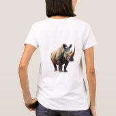 Majestic Rhinoceros Savanna T-shirt (Achterkant)
