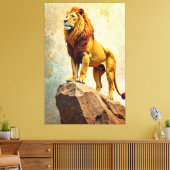 Majestic Roar Canvas Afdruk (Insitu (Woonkamer))