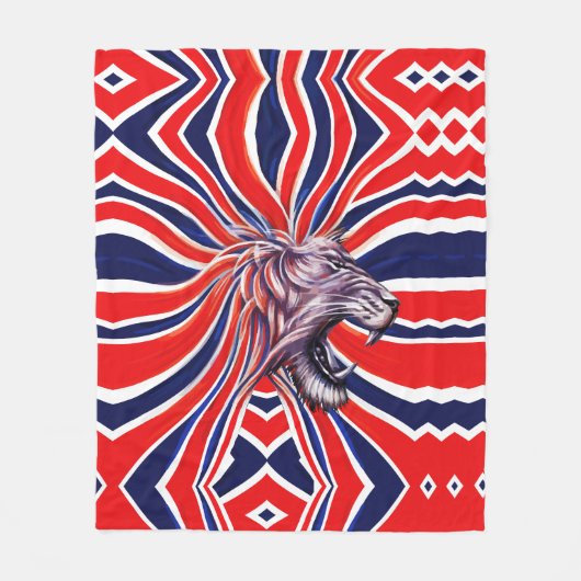 Majestic Roar Fleece Deken (Voorkant)