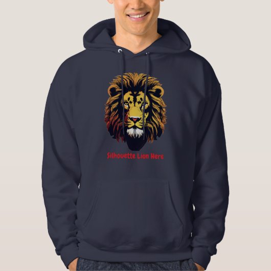 Majestic Roar Hooded Sweatshirt Design (Voorkant)
