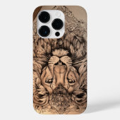 Majestic Roar: Lion Print T-shirt Case-Mate iPhone Case (Achterkant)