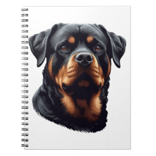 Majestic Rottweiler Dog Art Notitieboek