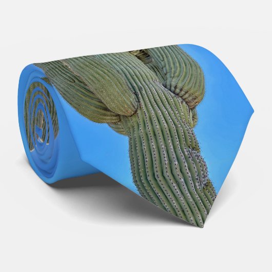 Majestic Saguaro Cacti Stropdas (Opgerold)