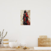 Majestic Samurai Poster - Volledig Afbeelding van  (Keuken)