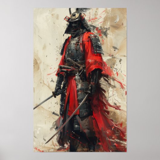 Majestic Samurai Poster - Volledig Afbeelding van  (Voorkant)