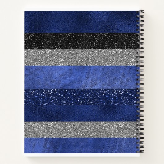 Majestic Sapphire Glam Notitieboek (Achterkant)