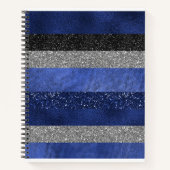 Majestic Sapphire Glam Notitieboek (Voorkant)