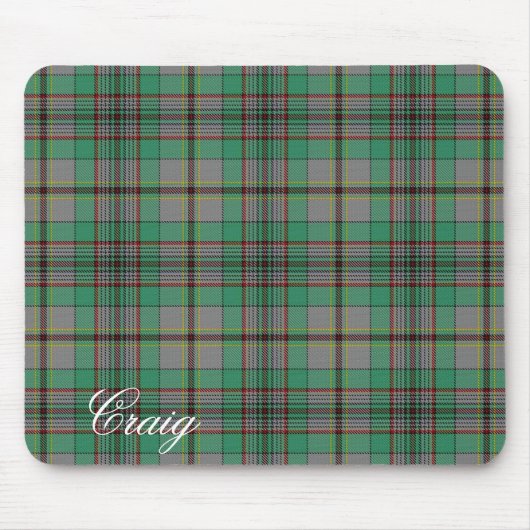 Majestic Schotse Clan Craig Tartan Muismat (Voorkant)