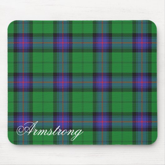Majestic Scottish Clan Armstrong Tartan Muismat (Voorkant)