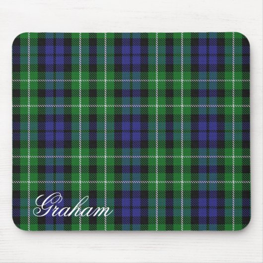 Majestic Scottish Clan Graham Tartan Muismat (Voorkant)