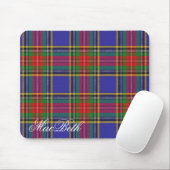 Majestic Scottish Clan MacBeth Tartan Muismat (Met muis)