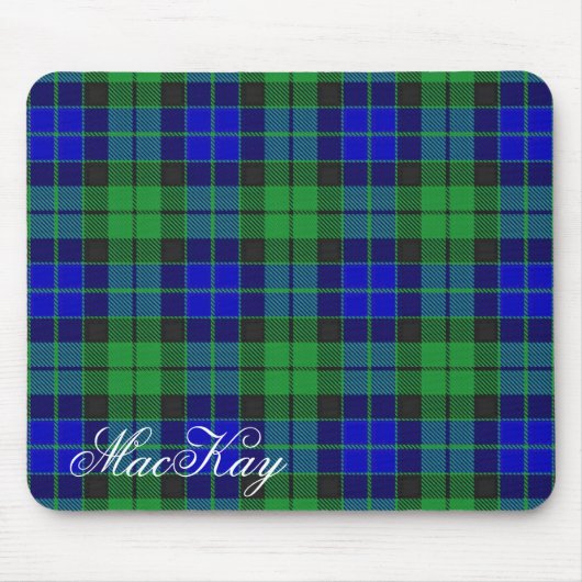 Majestic Scottish Clan MacKay Tartan Muismat (Voorkant)