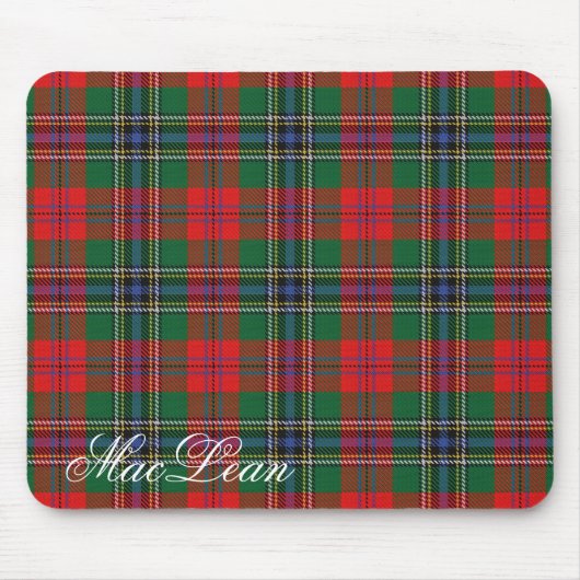 Majestic Scottish Clan MacLean Tartan Muismat (Voorkant)