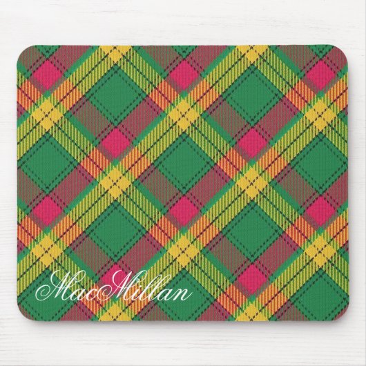 Majestic Scottish Clan MacMillan Tartan Muismat (Voorkant)