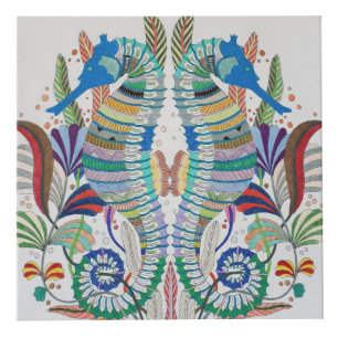 Majestic Seahorses Photo Cube Kubus