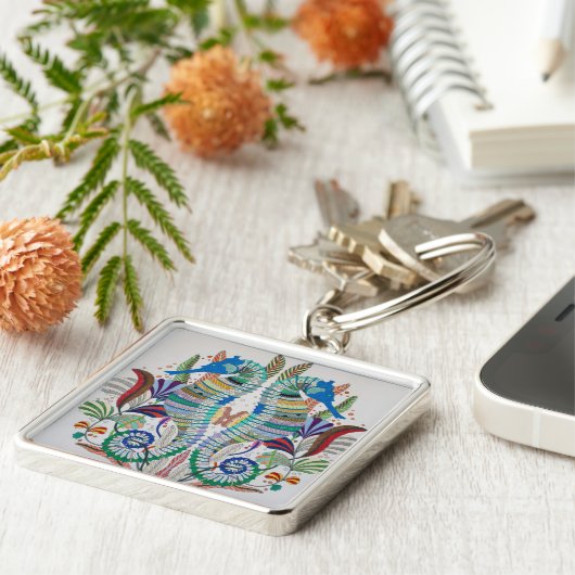 Majestic Seahorses Sleutelhanger (Zijkant)