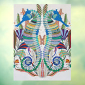 Majestic Seahorses Venster Cling Raamsticker (Vel 3)