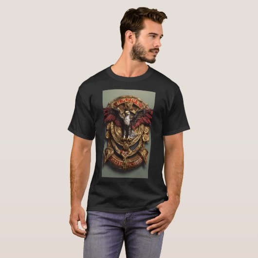 Majestic Sentinel: De havik in de vlucht T-shirt (Voorkant volledig)