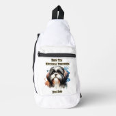 Majestic Shih Tzu: Nationaal rasdier Sling Bag (Voorkant)