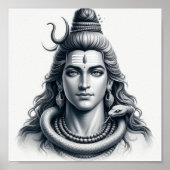 Majestic Shiva – De kosmische beschermer Poster (Voorkant)