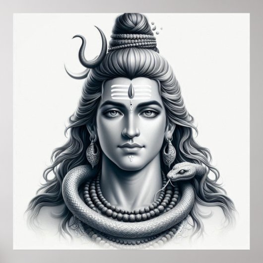 Majestic Shiva – De kosmische beschermer Poster (Voorkant)