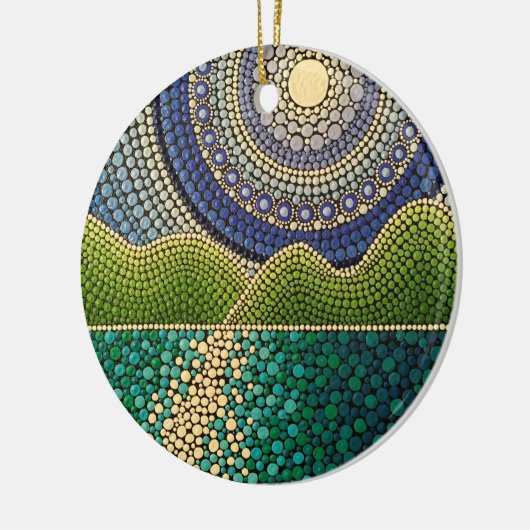 Majestic Sky Keramisch Ornament (Links)