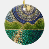 Majestic Sky Keramisch Ornament (Achterkant)