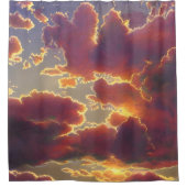 Majestic Sky Uitzicht Douchegordijn (Voorkant)