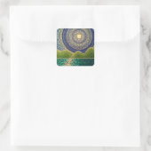 Majestic Sky Vierkante Sticker (Tas)