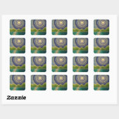 Majestic Sky Vierkante Sticker (Vel)
