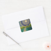 Majestic Sky Vierkante Sticker (Envelop)