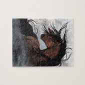 Majestic Smokey Bay Horse van Bihrle Legpuzzel (Horizontaal)