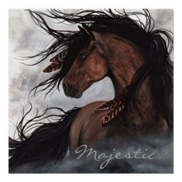 Majestic Smoky Horse van Bihrle Poster