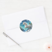 Majestic Snow Horse Sticker (Envelop)