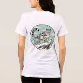 Majestic Snow Leopard Tee Tri-Blend Shirt (Achterkant)