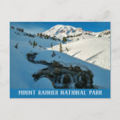 Majestic Snowbound Mt. Rainier Briefkaart (Voorkant)